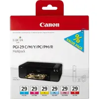 Canon PGI-29 -mustekasettipakkaus, 36 ml, 6 kpl