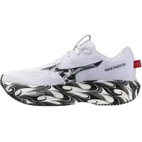 Mizuno Wave Rider 30 Shoes White Black AW26 Unisex, Size 42,5 - EUR
