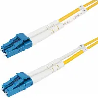 StarTech.com 25m (82ft) LC to LC (UPC) OS2 Single Mode Duplex Fiber Optic Cable - patch cable - 25 m - yellow - Keltainen - 25m