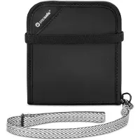 Pacsafe RFIDsafe V100 Bifold Wallet Black Arvosäilytys OneSize