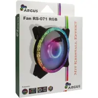 Inter-Tech RS-071 RGB, Tuuletin, 12 cm, 1200 RPM, 59,81 m³/h, Musta, Valkoinen (88885538)
