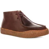 Camper for man. K300530-004 Peu Terreno brown leather ankle boots (44), Flat, None, Casual