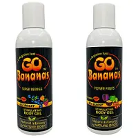 Nature Body Go Bananas - Stimuloiva makuliukuvoide, 100 ml, eri makuvaihtoehtoja, kihelmöivä, maistuva, vegaaninen