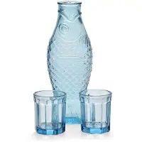 Serax Blue Fish Set Carafe And Glasses -lasisetti 3 kpl