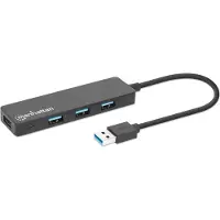 Manhattan 4xUSB-A hubi USB-A kaapelilla