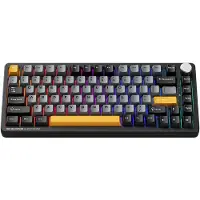 Machenike K600-B82W Wireless Mechanical Backlit Gaming Keyboard GR Silver Switch - Black - Musta
