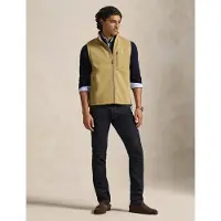 Ralph Lauren Double-Knit Mockneck Vest - Beige - M