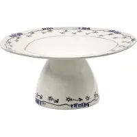 Serax Midnight Flowers Cake Stand Small 20 Cm - Kakkulauatset, Kakkuvadit & Kuvut Luuposliini Milk - B9225145-307