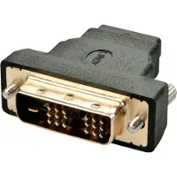 Lindy 41228, HDMI-A FM, DVI-D M, Musta