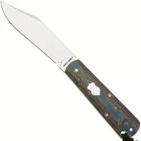 Jack Wolf Knives Jack Wolf Gateway FIXedc GATEW-FX-01-CC-80S Satin Sandvik 14C28N, 80's CamoCarbon, fixed knife