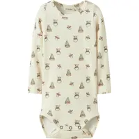 Lil´ Atelier Potkuhousut/body 'NBNGavo' kerma / ruskea / harmaa