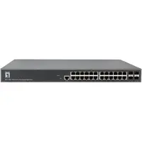 LevelOne GTL-2885, Hallittu, L3, Gigabit Ethernet (10/100/1000), Telineasennus