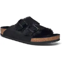 Birkenstock Arizona Shearling Leve Black Laf - Black - 37