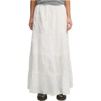 Superdry for woman. W7210412A Off-white Tiered Maxi Skirt (M), Casual, Cotton