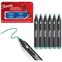 Sharpie Creative Marker Acrylic Paint Pens | Bullet Tip Water-Based Paint Markers | Lake Green | 6 Count