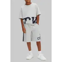 Calvin Klein Varsity Relaxed Shorts - Grey - 116