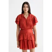 Scotch & Soda Ruffled Gathered Lyhythihainen Lyhyt Mekko