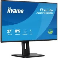 Iiyama ProLite XB2792QSU-B1, 68,6 cm (27"), 2560 x 1440 pikseliä, Quad HD, LED, 3 ms, Musta