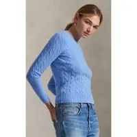 Ralph Lauren for woman. 211971865004 Blue wool and cashmere sweater (XXL), Casual, Long sleeve