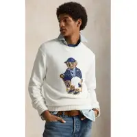 Ralph Lauren for man. 710B19758001 White Bear Jersey (XS), Casual, Cotton