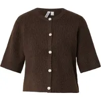 Pieces Pcsilly Ss O-Neck Knit Cardigan Noos Bc - Brown - XXL