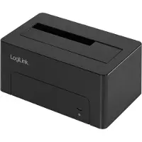 Logilink QP0027, HDD, SSD, SATA, Serial ATA II, Serial ATA III, 2.5,3.5", USB 3.2 Gen 2 (3.1 Gen 2) Type-C, Musta, 10 Gbit/s