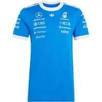 Adidas Mercedes-amg Petronas F1 Team Blue Wonder Driver Jersey Lyhythihainen T-paita
