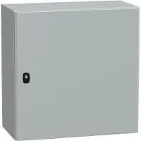 Schneider Electric ELECTRIC SPACIAL S3D SEINÄKAAPPI METALLI, 600X600X300 KXLXS, IP66, RAL7035, ASENNUSLEVY (NSYS3D6630P)