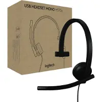 Logitech H570e -monokuuloke, musta
