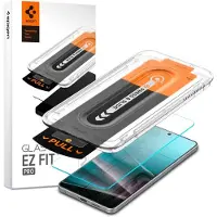 Spigen Glas.tR EZ Fit Pro HD, Samsung, S25 Edge, Läpinäkyvä, 1 kpl