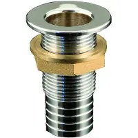 Oem Marine 3/4´´ Kromattu Messinki Läpivienti