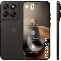 Motorola Moto G77 -älypuhelin, 256 Gt, 5G, musta-oliivi