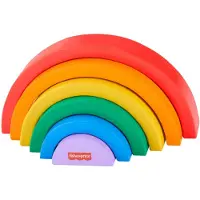 Fisher Price Wooden Stacking Rainbow, Pinottavat palikat, 1,5 vuosi/vuosia, Puu, 6 kpl, 814,2 g
