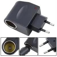 Hobby Hall Auto Power Inverter AC 220V DC 12V, 6W Auton tupakansytyttimen virtasovitin Muuntaja Pistorasia Muuntaja Adapteri pakettiautoon