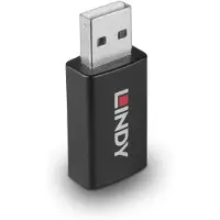 Lindy 71263, USB Type A, USB Type A, Musta