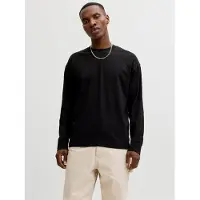 Jack & Jones Jjebarron Tee Ls O-Neck Sn - Black - S