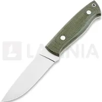 Brisa Trapper 95 puukko, O1 Flat, firesteel, vihreä