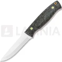 Brisa Trooper 95 puukko, scandi, stabilized curly birch