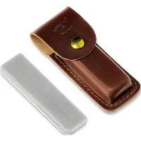 Marttiini sharpening stone, 1511010, Leather Sheath, Grey, grain size 1000