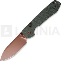 Vosteed Raccoon 2.0 Top Liner Lock - Copper Dune Drop - Micarta kääntöveitsi, vihreä