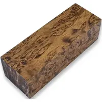 Brisa Stabilized Curly Birch, coffee brown