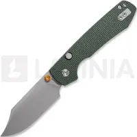 Vosteed Raccoon Top Liner Lock - S/W Bowie - Micarta kääntöveitsi, vihreä