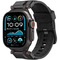 Spigen DuraPro Armor, Nauha, SmartWatch, Lajittelu, Apple, Apple Watch Ultra (49mm), Nylon, Termoplastisk polyurethan (TPU)