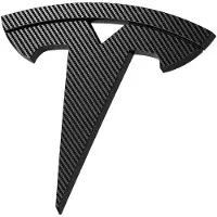 Spigen Tesla Front Emblem Logo Full Cover - carbon - Tesla Model 3 2024