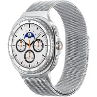 Spigen Metal Fit - silver - Samsung Samsung Galaxy Watch 8 (40/44/46mm)