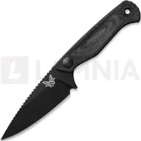 Benchmade Dacian Magnacut Black Cerakote veitsi, black canvas micarta, molded sheath