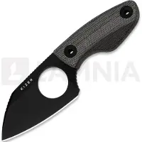 Kizer Cutlery Nightjar 1114A1 Blackwashed AUS-10, Norplex UltreX Micarta, fixed knife, Vincent Rizzo design