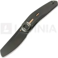 Reate VK-CLU kääntöveitsi, Black DLC Titanium, Frosted Satin Black DLC
