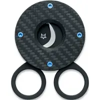 FOX Circle Cigar Cutter 743-3KT, PVD Sandvik 12C27, Twirl Fatcarbon