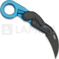 CRKT Provoke Blue Metallic 4041B pocket knife, Joe Caswell design